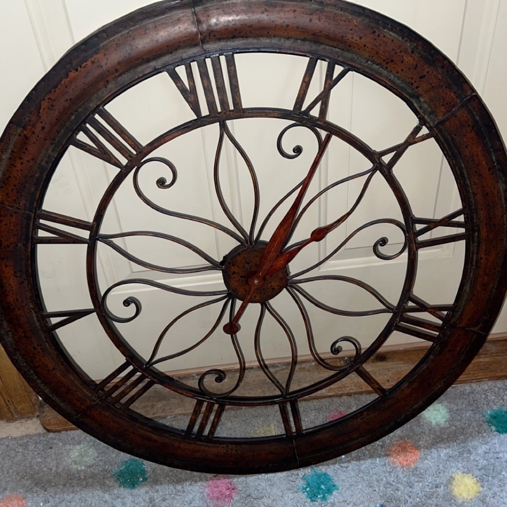 Rustic Metal clock
